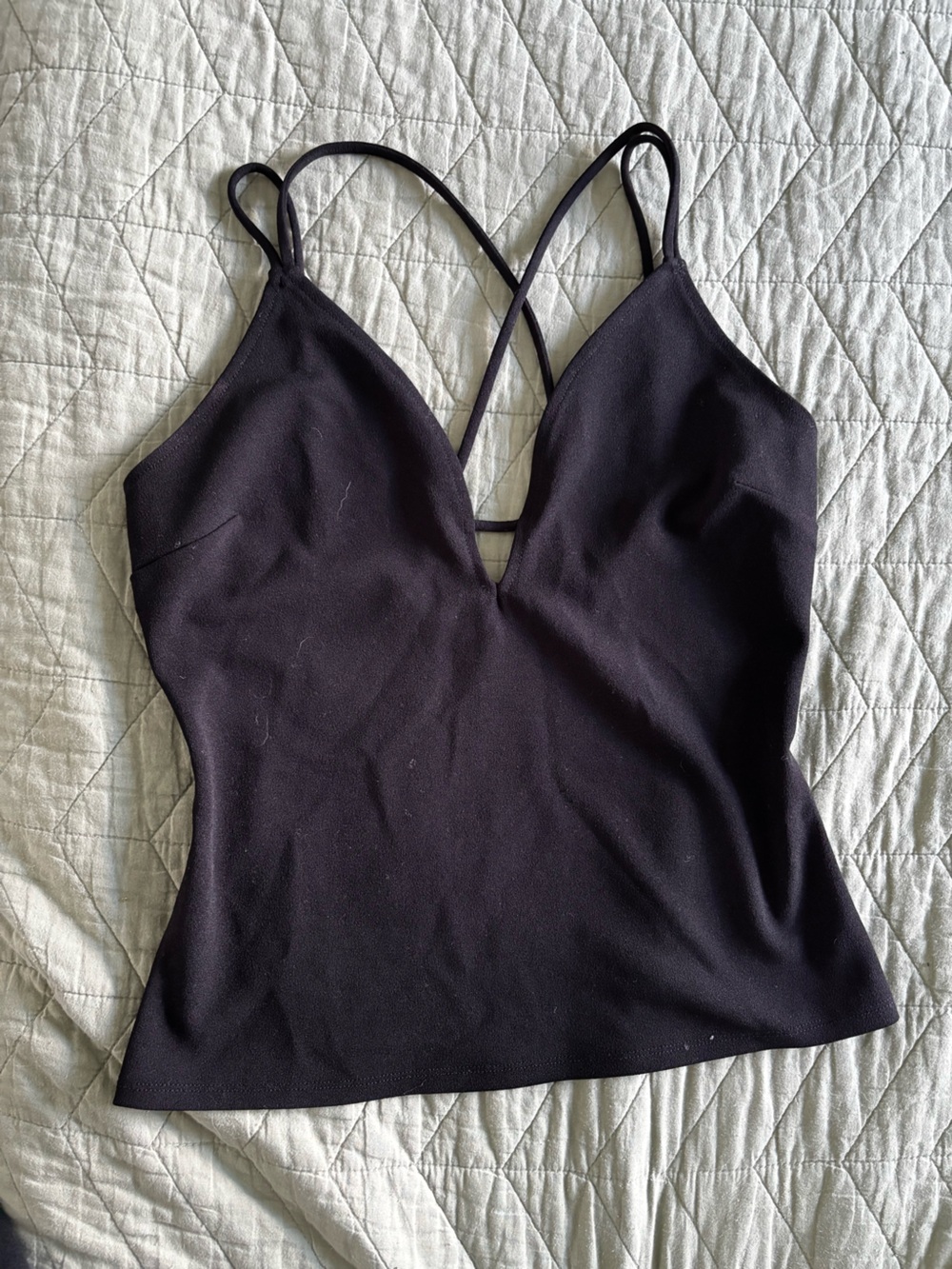 Express Black Double-Strap Tank